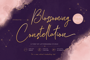Related font Blossoming Constellation