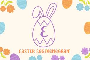 Related font Easter Egg Monogram