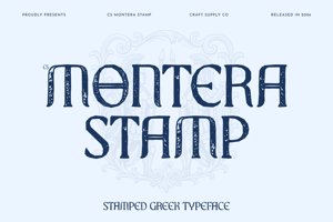 Related font CS Montera Stamp