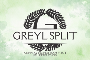 Related font Greyl Split Monogram