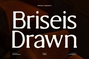 Related font CS Briseis Drawn