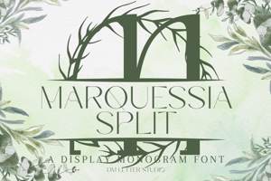 Related font Marquessia Split Monogram