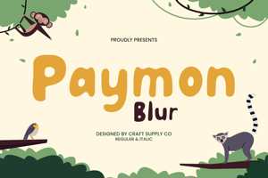Related font Paymon Blur