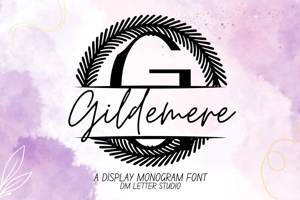 Related font Gildemere Split Monogram