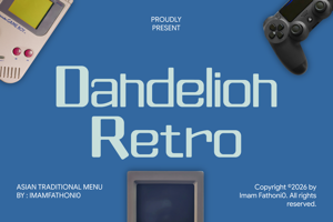 Related font Dandelion Retro