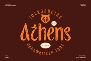 Related font CS Athens Stamp