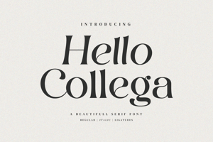 Related font Hello Collega