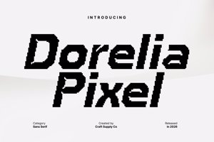 Related font Dorelia Pixel