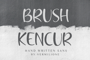 Related font Brush Kencur