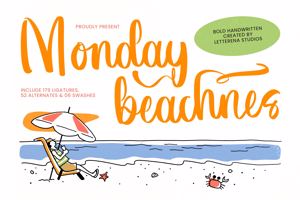 Related font Monday Beachnes VERSION