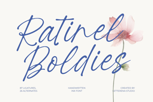 Related font Ratinel Boldies VERSION
