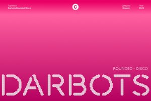 Related font Darbots Rounded Disco