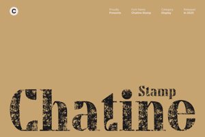 Related font Chatine Stamp