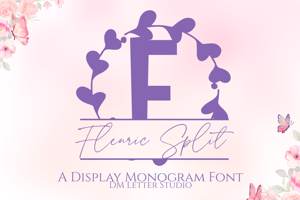 Fleuric Split Monogram