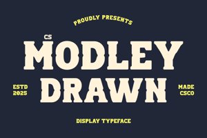 Related font CS Modley Drawn