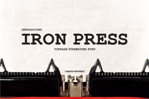 Iron Press Font