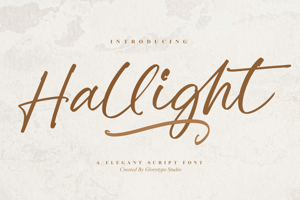 Related font Hallight