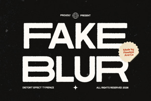 Related font Fake Blur