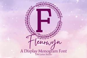 Related font Fleurwyn Monogram