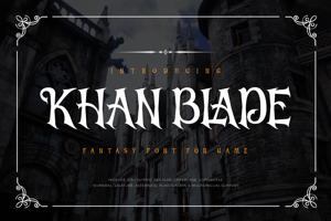 Related font Khan Blade