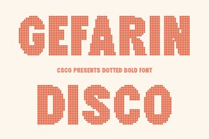 Related font Gefarin Disco