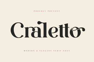 Related font Craletto