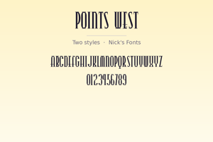 Related font Points West
