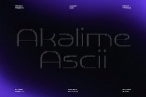 Related font Akalime Ascii