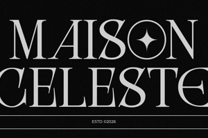 Related font Maison Celeste -