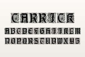 Related font Carrick Caps