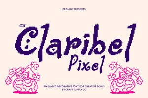 Related font CS Claribel Pixel