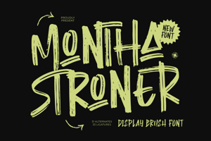 Related font Montha Stroner VERSION