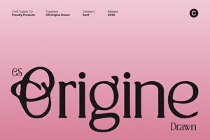 Related font CS Origine Drawn
