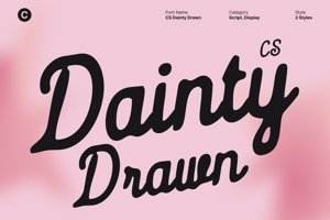 Related font CS Dainty Drawn