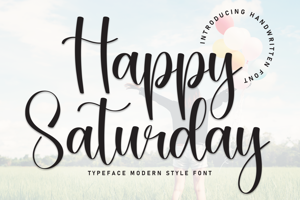 Related font Happy Saturday