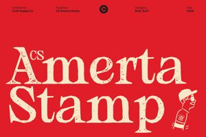 Related font CS Amerta Stamp