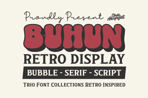 Related font Buhun Retro One