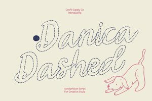 Related font CS Danica Dashed