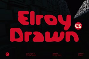 Related font CS Elroy Drawn