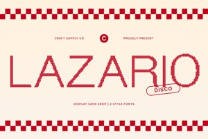 Related font Lazario Disco