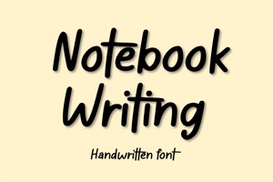 Related font Notebook Writing