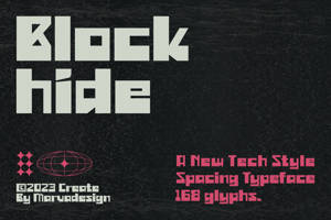 Related font Blockhide