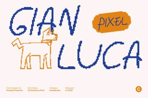 Related font CS Gianluca Pixel