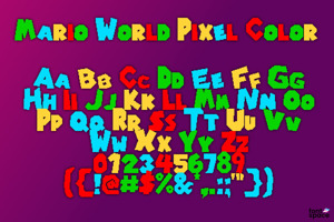 Mario World Pixel Color