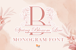 Spring Blossom Line Monogram