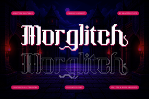 Related font Morglitch