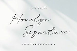 Related font Hovelyn Signature