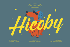 Related font Hicoby VERSION
