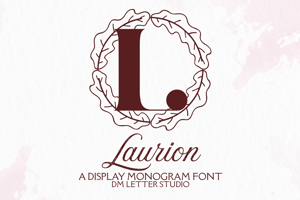 Related font Laurion Monogram