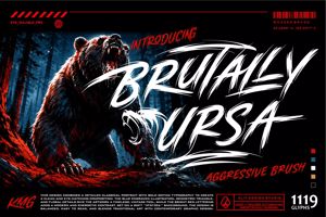 Related font Brutally Ursa